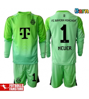 Bayern Munich Manuel Neuer #1 Målvakt Hemmatröja Barn 2025-26 Långärmad (+ Korta byxor)